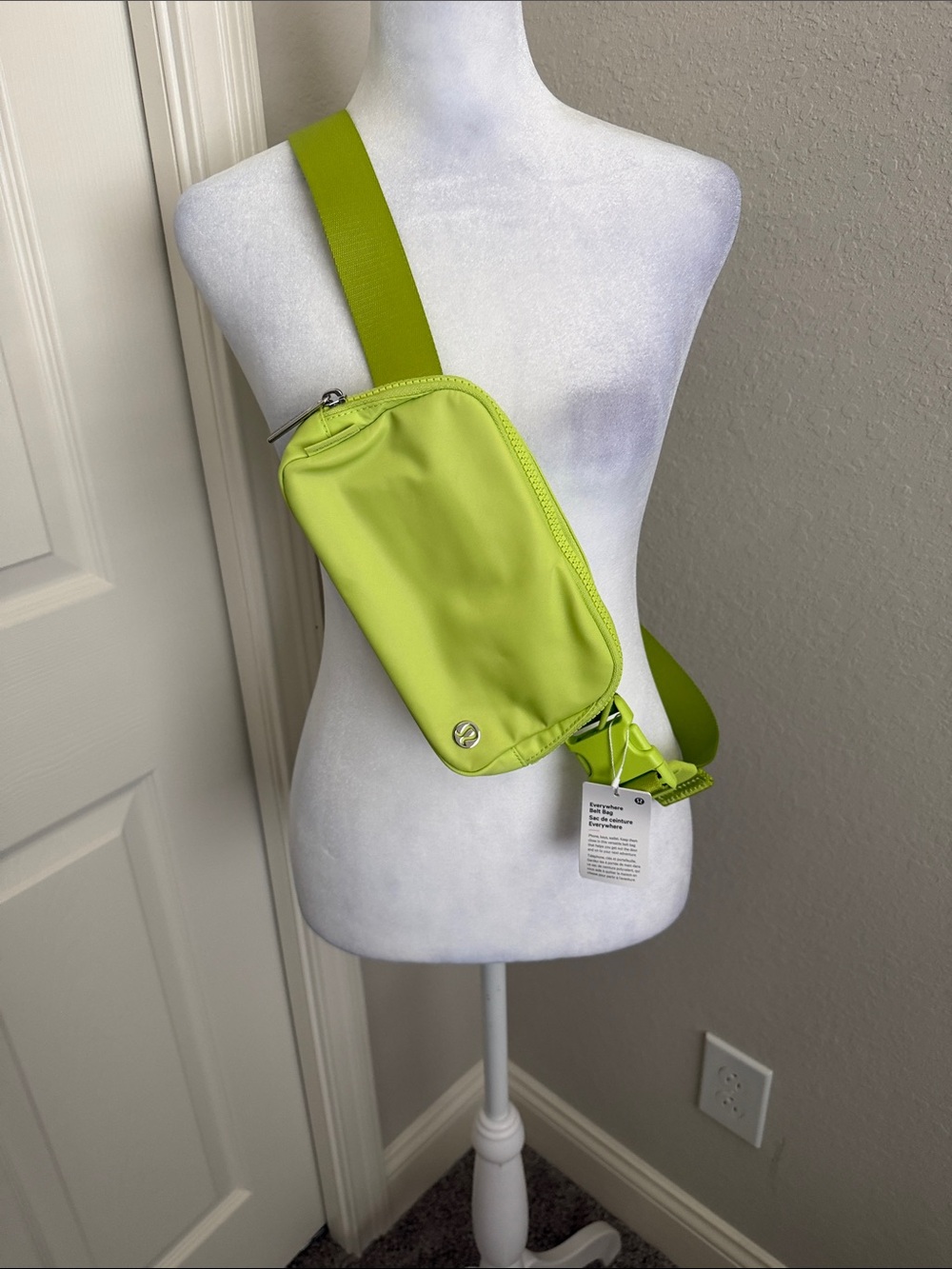 lululemon athletica Neon Lime Crossbody Sling Bag